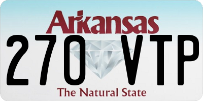 AR license plate 270VTP