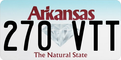 AR license plate 270VTT