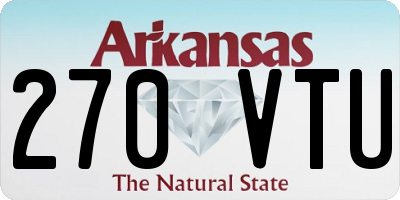 AR license plate 270VTU