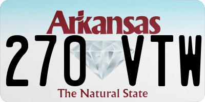 AR license plate 270VTW