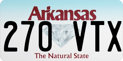 AR license plate 270VTX