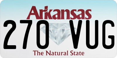 AR license plate 270VUG