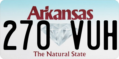 AR license plate 270VUH