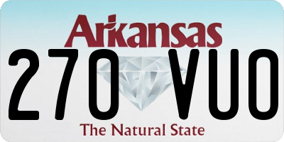AR license plate 270VUO