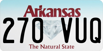 AR license plate 270VUQ