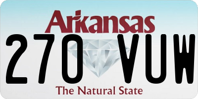 AR license plate 270VUW