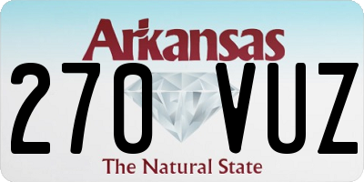 AR license plate 270VUZ