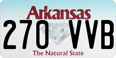 AR license plate 270VVB