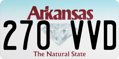 AR license plate 270VVD