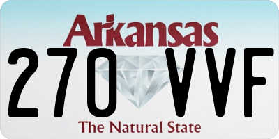 AR license plate 270VVF