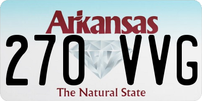 AR license plate 270VVG