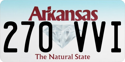 AR license plate 270VVI