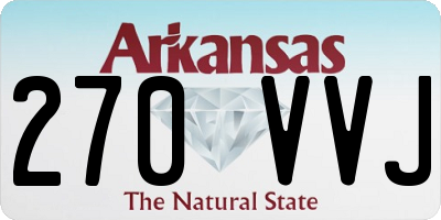 AR license plate 270VVJ