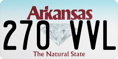 AR license plate 270VVL