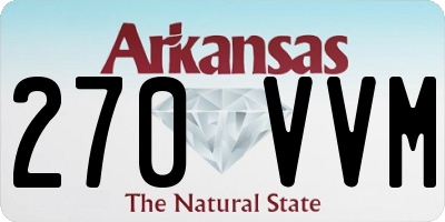 AR license plate 270VVM