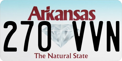 AR license plate 270VVN