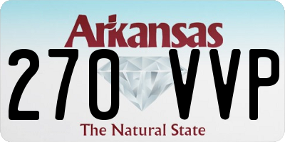AR license plate 270VVP