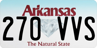 AR license plate 270VVS