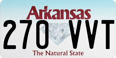 AR license plate 270VVT
