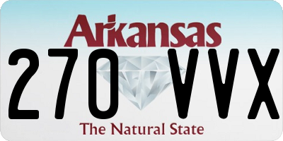 AR license plate 270VVX