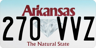 AR license plate 270VVZ