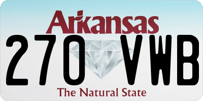 AR license plate 270VWB