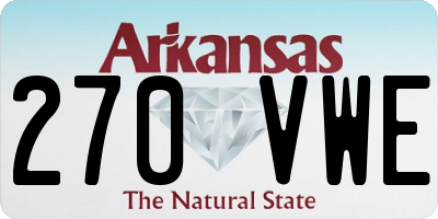 AR license plate 270VWE