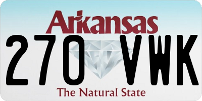AR license plate 270VWK