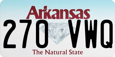 AR license plate 270VWQ