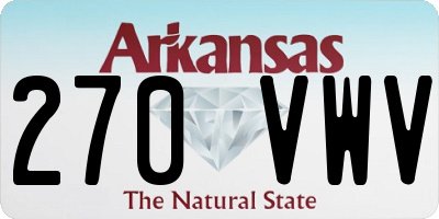 AR license plate 270VWV