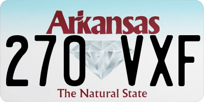 AR license plate 270VXF