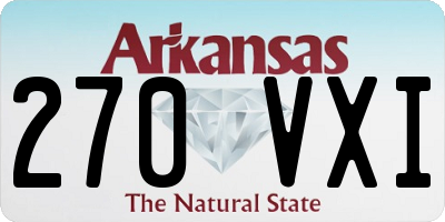 AR license plate 270VXI