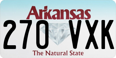 AR license plate 270VXK