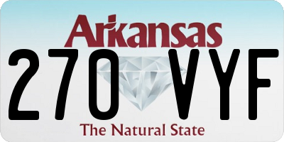 AR license plate 270VYF