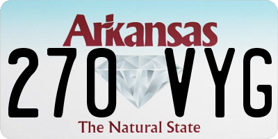AR license plate 270VYG