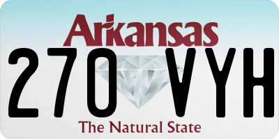 AR license plate 270VYH