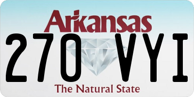 AR license plate 270VYI