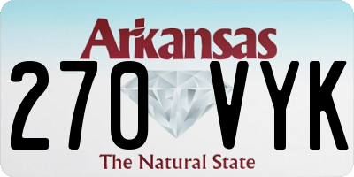 AR license plate 270VYK