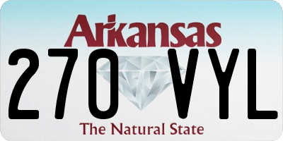 AR license plate 270VYL