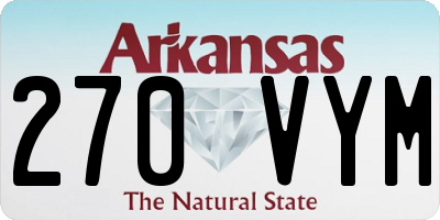 AR license plate 270VYM