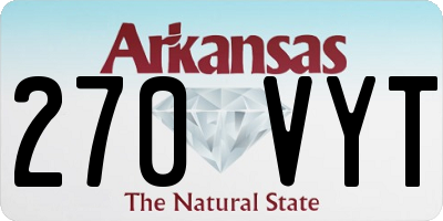 AR license plate 270VYT