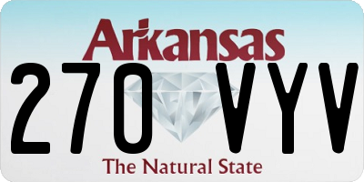 AR license plate 270VYV