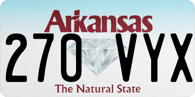 AR license plate 270VYX