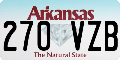AR license plate 270VZB