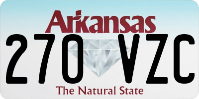 AR license plate 270VZC