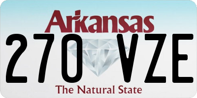 AR license plate 270VZE