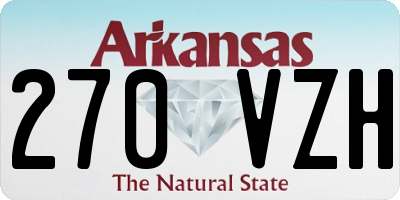 AR license plate 270VZH
