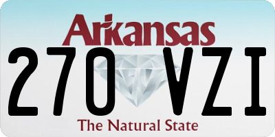 AR license plate 270VZI