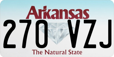 AR license plate 270VZJ