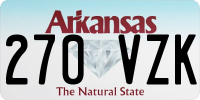 AR license plate 270VZK